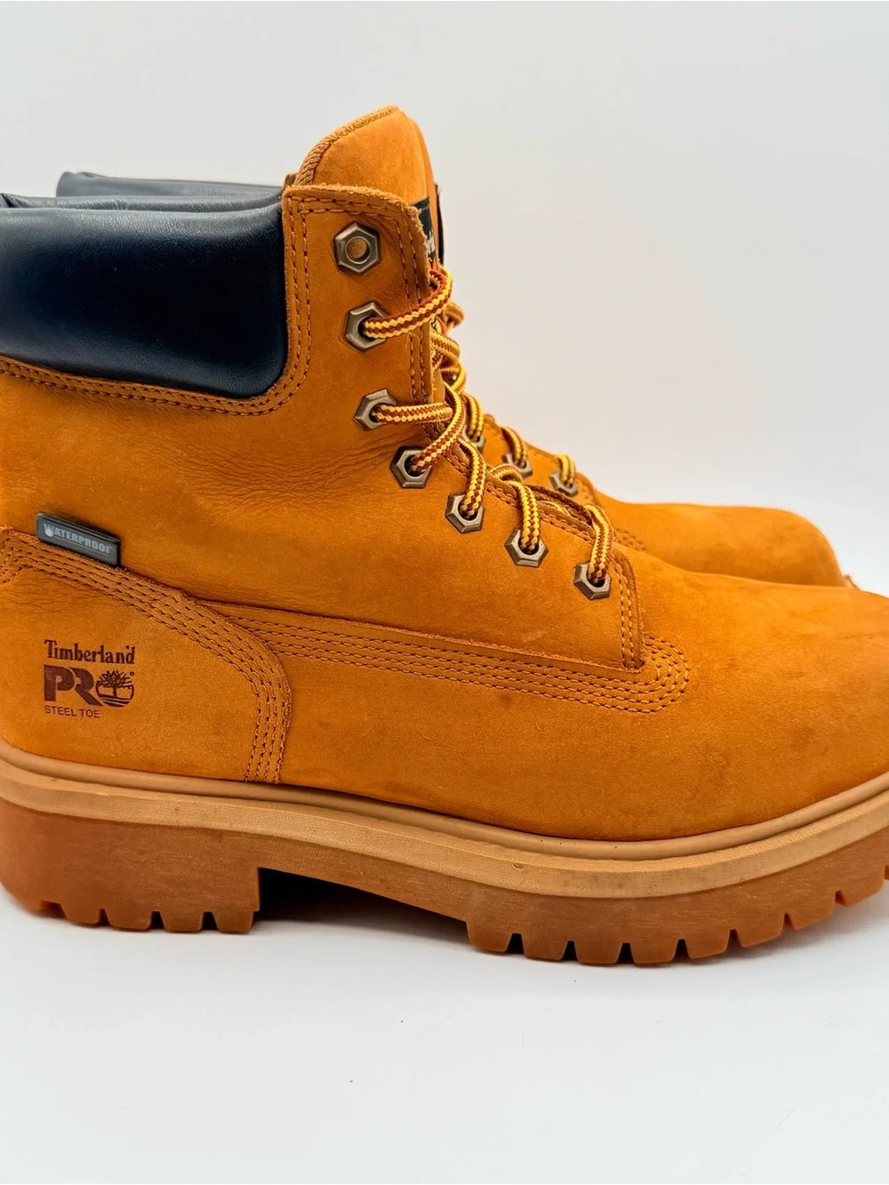 Timberland PRO 65016 Steel Toe Waterproof 6” Work Boots Men’s 7M Wheat 200g